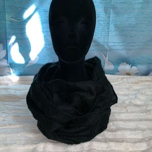Black Metallic Infinity Scarf